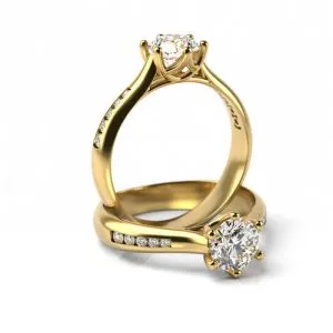 Zásnubný prsteň s diamantom ZP 9006