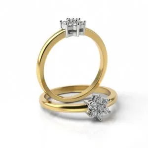 Zásnubný prsteň s diamantom ZP 8447