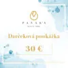 darčeková poukážka 30 EUR