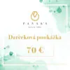 darčeková poukážka 70 EUR