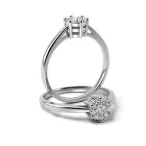 Zásnubný prsteň s diamantom ZP 8586