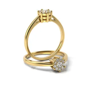 Zásnubný prsteň s diamantom ZP 8585