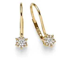 Dámske náušnice s diamantmi DN 83238