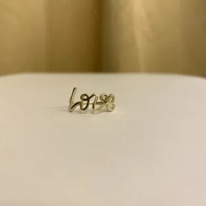 Zlatý prsteň "love"