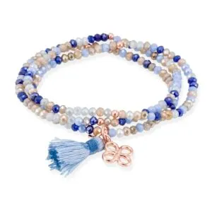 Dámsky náramok Marina Garcia Zen Blue in rose silver (90572UTG)