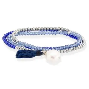 Dámsky náramok Marina Garcia Zen Blue in silver (90379UPG)