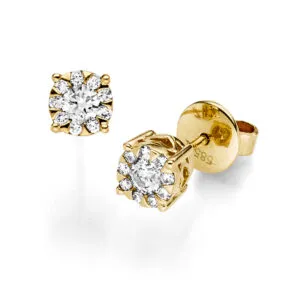 Dámske náušnice s diamantmi DN 83051