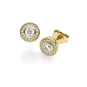 Dámske náušnice s diamantom DN 83065